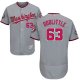 Women's Washington Nationals #63 Sean Doolittle Grey Flexbase Collection 2019 World Series Bound Stitched MLB Jersey