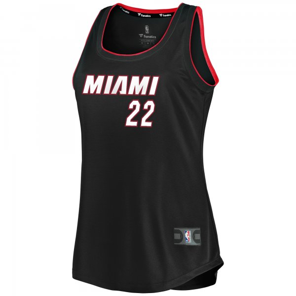 Women's Miami Heat Jimmy Butler Fanatics Black Fast Break Team Tank Jersey - Icon Edition