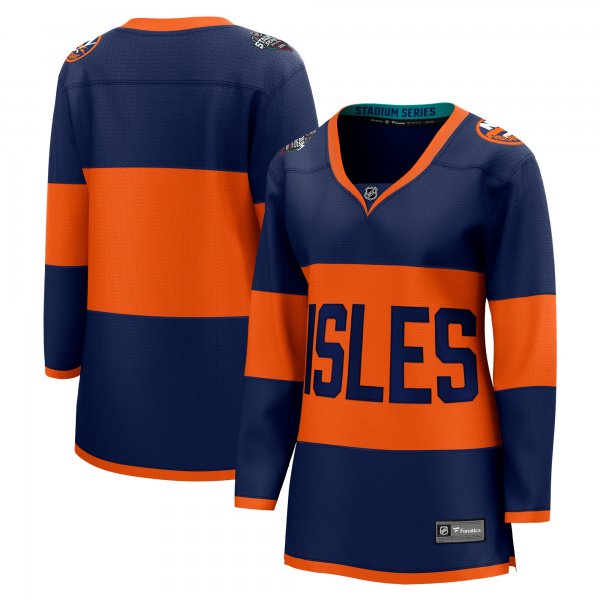 Women's New York Islanders Navy 2024 NHL Stadium Series Breakaway Jersey