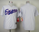 Mitchell And Ness Montreal Expos Blank White(Blue Strip) Throwback Stitched MLB Jersey