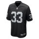 Men's Las Vegas Raiders Roderic Teamer Nike Black Game Jersey