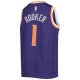 Youth Phoenix Suns Devin Booker Nike Purple 2021/22 Diamond Swingman Jersey - Icon Edition