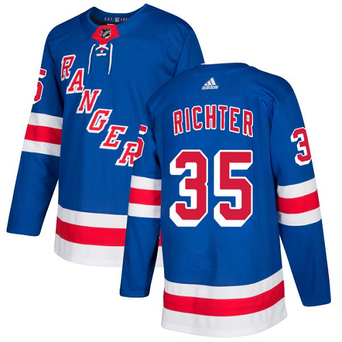 Adidas New York Rangers #35 Mike Richter Royal Blue Home Stitched NHL Jersey