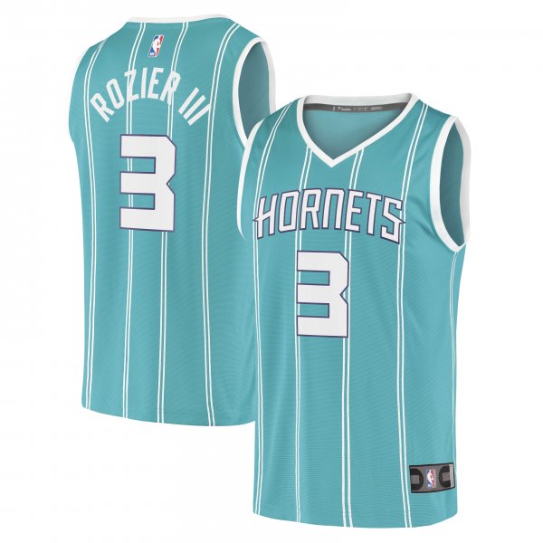 Men's Charlotte Hornets Terry Rozier III Fanatics Teal Fast Break Replica Player Jersey - Icon Edition