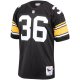 Men's Pittsburgh Steelers 1996 Jerome Bettis Mitchell & Ness Black Throwback Retired Player Jersey