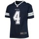 Girls Youth Dallas Cowboys Dak Prescott Nike Navy Team Game Jersey