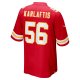 Men's Kansas City Chiefs George Karlaftis Nike Red Super Bowl LVIII Game Jersey