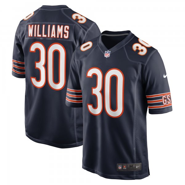 Men's Chicago Bears Joejuan Williams Nike  Navy  Game Jersey