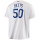 Men's Los Angeles Dodgers Mookie Betts White Big & Tall Replica Player Jersey