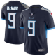 Men's Nike Tennessee Titans #9 Steve McNair Limited Home Navy Blue NFL Vapor Untouchable Jersey