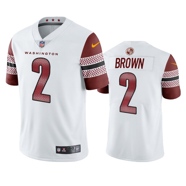 Men's Washington Commanders #2 Dyami Brown White Vapor Untouchable Stitched Football Jersey