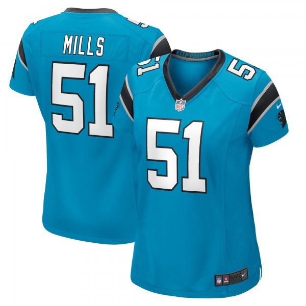 Women's Carolina Panthers Sam Mills Nike Blue Retired Player Jersey