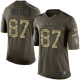 Nike Kansas City Chiefs #87 Travis Kelce Green Youth Stitched NFL Limited Salute to Service Jersey