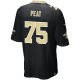 Men's New Orleans Saints Andrus Peat Nike Black Game Player Jersey