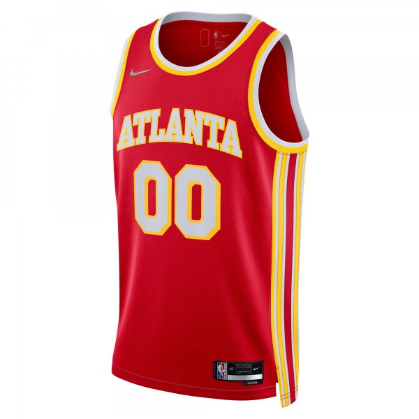 Men's Atlanta Hawks Nike Red 2021/22 Diamond Swingman Custom Jersey - Icon Edition