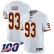 Washington Redskins #93 Jonathan Allen White Men's Stitched NFL 100th Season Vapor Limited Jersey