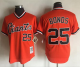 Mitchell And Ness San Francisco Giants #25 Barry Bonds Orange Throwback Stitched MLB jerseys