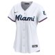 Women's Miami Marlins Nike White #1 Mom Home Limited Jersey