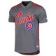 Men's  Chicago Cubs Stitches Charcoal Team V-Neck Jersey