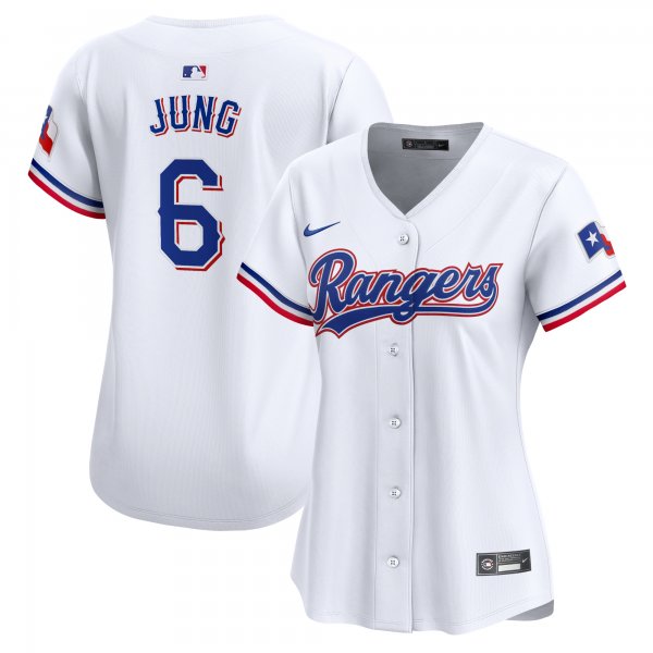 Women's Texas Rangers Josh Jung Nike White Home Limited Player Jersey