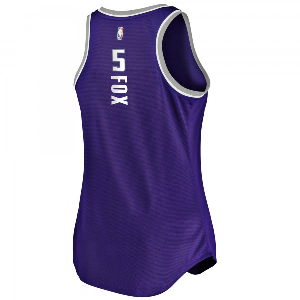 Women's Sacramento Kings De'Aaron Fox Fanatics Purple Fast Break Tank Jersey - Icon Edition