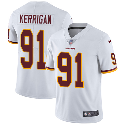 Nike Washington Redskins #91 Ryan Kerrigan White Men's Stitched NFL Vapor Untouchable Limited Jersey