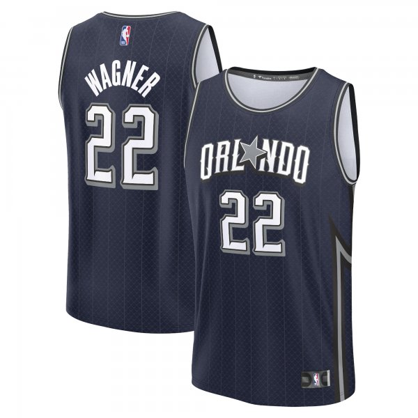 Youth Orlando Magic Franz Wagner Fanatics Navy Fast Break Jersey - City Edition