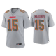 Men's Kansas City Chiefs Patrick Mahomes Gray Atmosphere Fashion Game Jersey