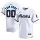 Youth Miami Marlins Nike White Home Limited Custom Jersey