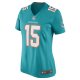 Women's Miami Dolphins Jaelan Phillips Nike Aqua Game Player Jersey