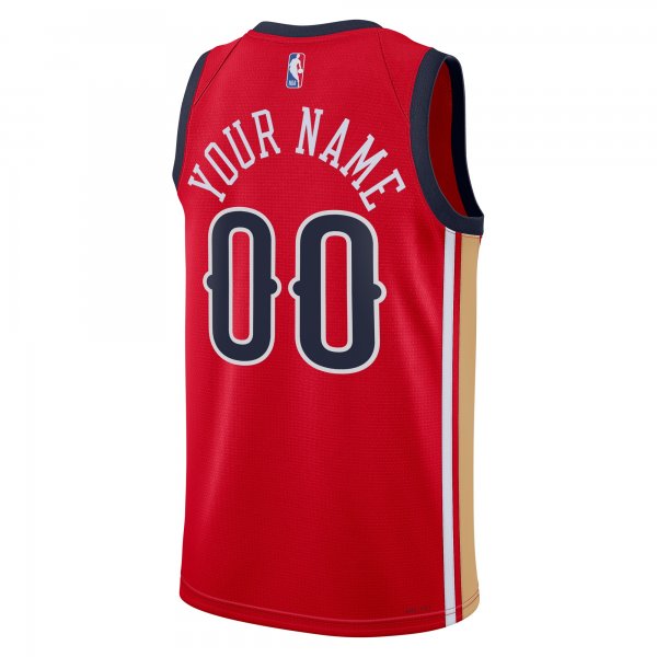 Unisex New Orleans Pelicans  Jordan Brand Red Swingman Custom Jersey - Statement Edition