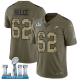 Nike Philadelphia Eagles #62 Jason Kelce Olive/Camo Super Bowl LII Men's Stitched NFL Limited 2017 Salute To Service Jersey