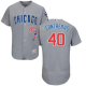 Chicago Cubs #40 Willson Contreras Grey Flexbase Collection Road Stitched MLB Jersey