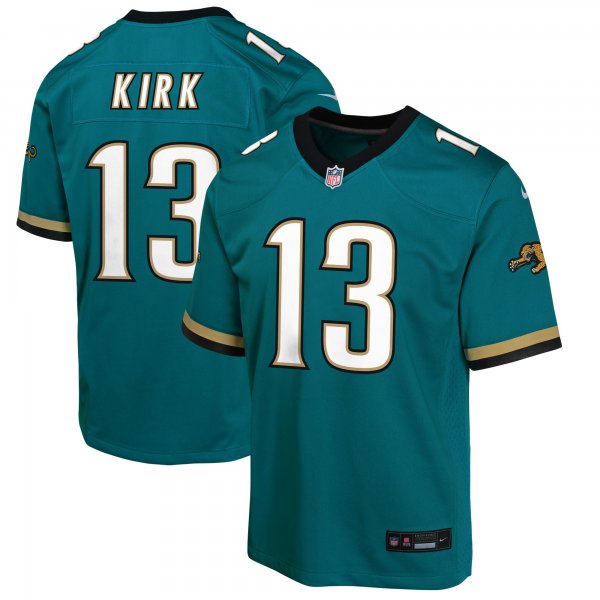 Youth Jacksonville Jaguars #13 Christian Kirk Nike Teal Prowler Throwback Limited Jersey