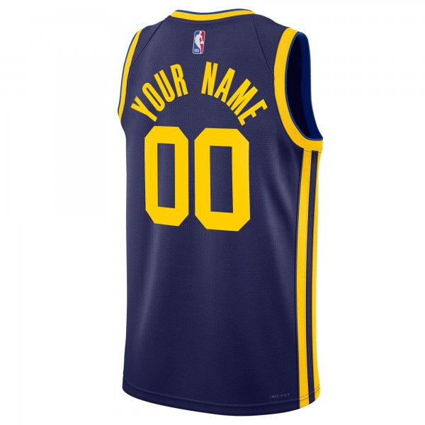 Unisex Golden State Warriors Jordan Brand Blue 2022/23 Swingman Custom Jersey - Statement Edition