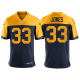 Men's Packers #33 Aaron Jones Navy 2021 New Throwback Limited NFL Jersey