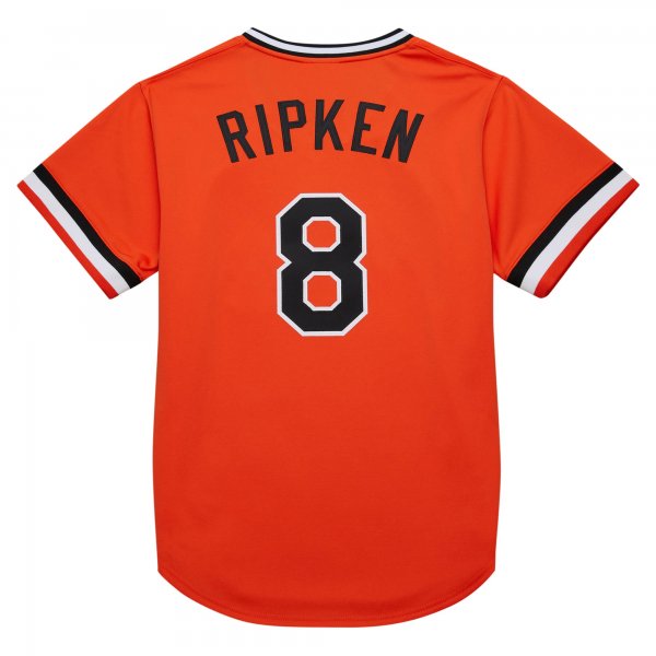 Men's Baltimore Orioles Cal Ripken Jr. Mitchell & Ness Orange 2001 Cooperstown Collection Throwback Jersey