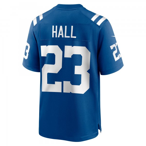 Men's Indianapolis Colts Darren Hall Nike  Royal Team Game Jersey