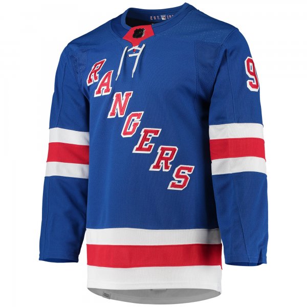 Men's New York Rangers Mika Zibanejad adidas Blue Home Primegreen Player Jersey