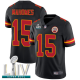 Kansas City Chiefs #15 Patrick Mahomes Black Super Bowl LIV Bound Youth Stitched NFL Limited Rush Jersey