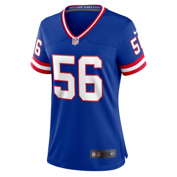 Women's New York Giants Lawrence Taylor Nike Royal Classic Retired Player Game Jersey