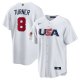 Philadelphia Phillies #8 Trea Turner 2023 World Baseball Classic White  Men's USA Jersey