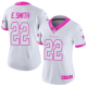 Nike Dallas Cowboys #22 Emmitt Smith White/Pink Women's Stitched NFL Limited Rush Fashion Jersey