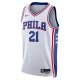 Unisex Philadelphia 76ers Joel Embiid Nike White Swingman Jersey - Association Edition