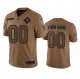 Men's Dallas Cowboys Active Player Custom 2023 Brown Salute To Service Limited Football Stitched Jersey