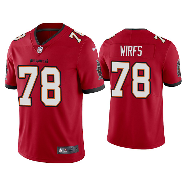 Men's #78 Tristan Wirfs Tampa Bay Buccaneers Red 2020 NFL Draft Vapor Limited Jersey