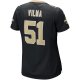 Women's New Orleans Saints Jonathan Vilma Nike Black Game Retired Player Jersey