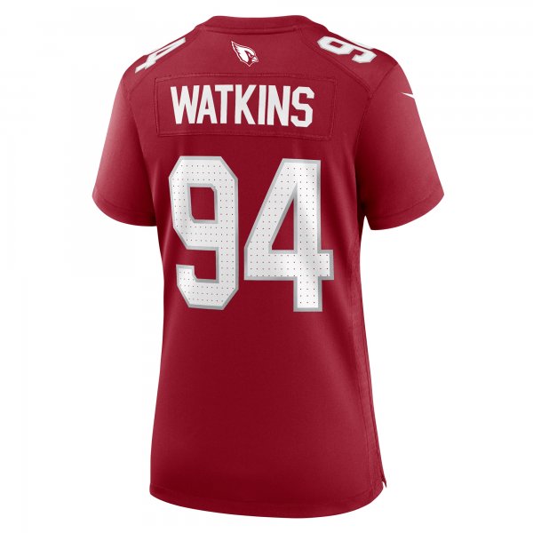 Women's Arizona Cardinals Carlos Watkins Nike Cardinal Game Player Jersey