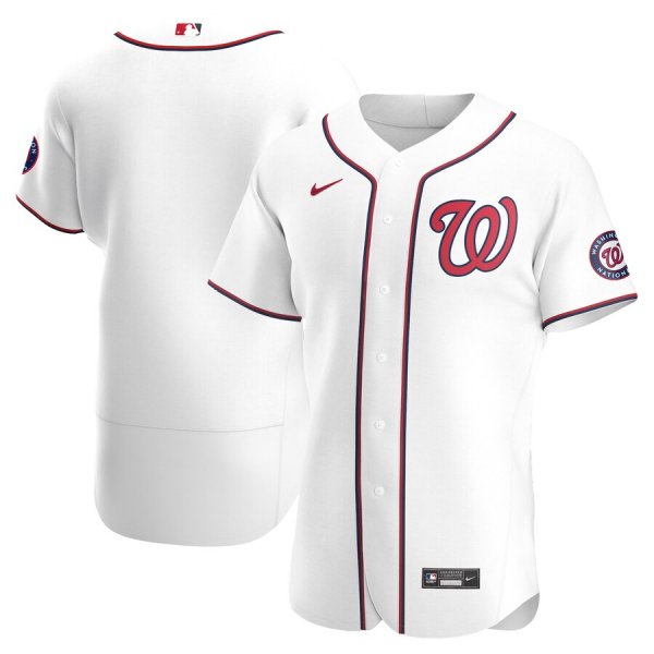 Men's Nike Washington Nationals Blank White Home 2020 Team MLB Jersey