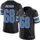 Nike Detroit Lions #68 Taylor Decker Black Men's Stitched NFL Limited New Color Rush Jersey